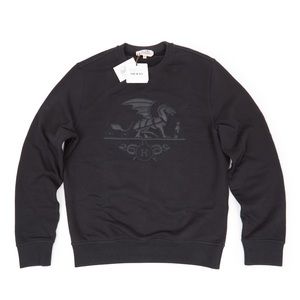 NWT Authentic Hermes Noir Ex-Libris Dragon Sweater